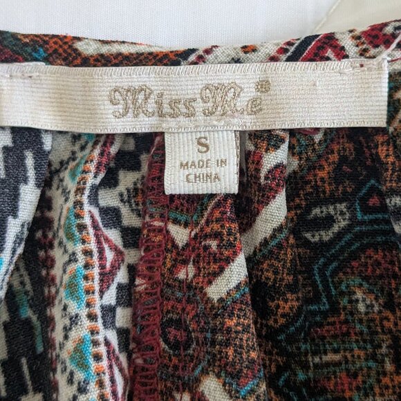 Miss Me Blouse Women's Small Colorful Peasant Relaxed Tunic Take A Chance Top - Picture 8 of 15
